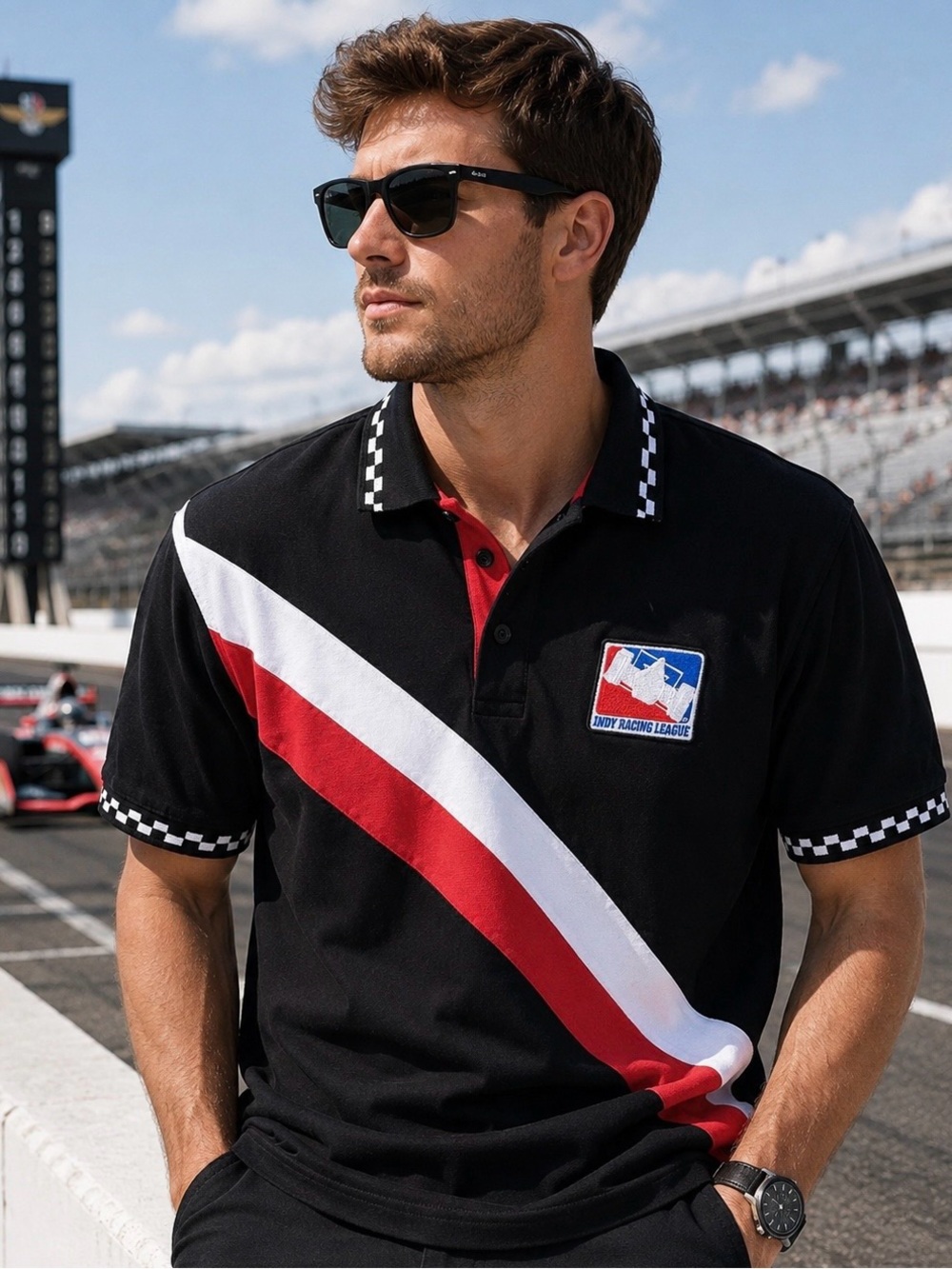 Vintage Indy Racing League Polo Shirt – Men’s XL Cotton